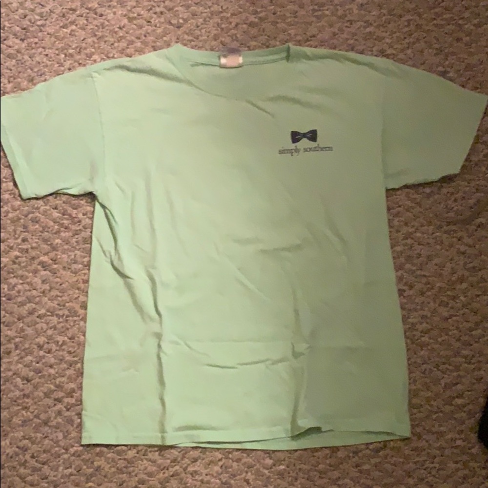 Green simply southern short sleeve t shirt